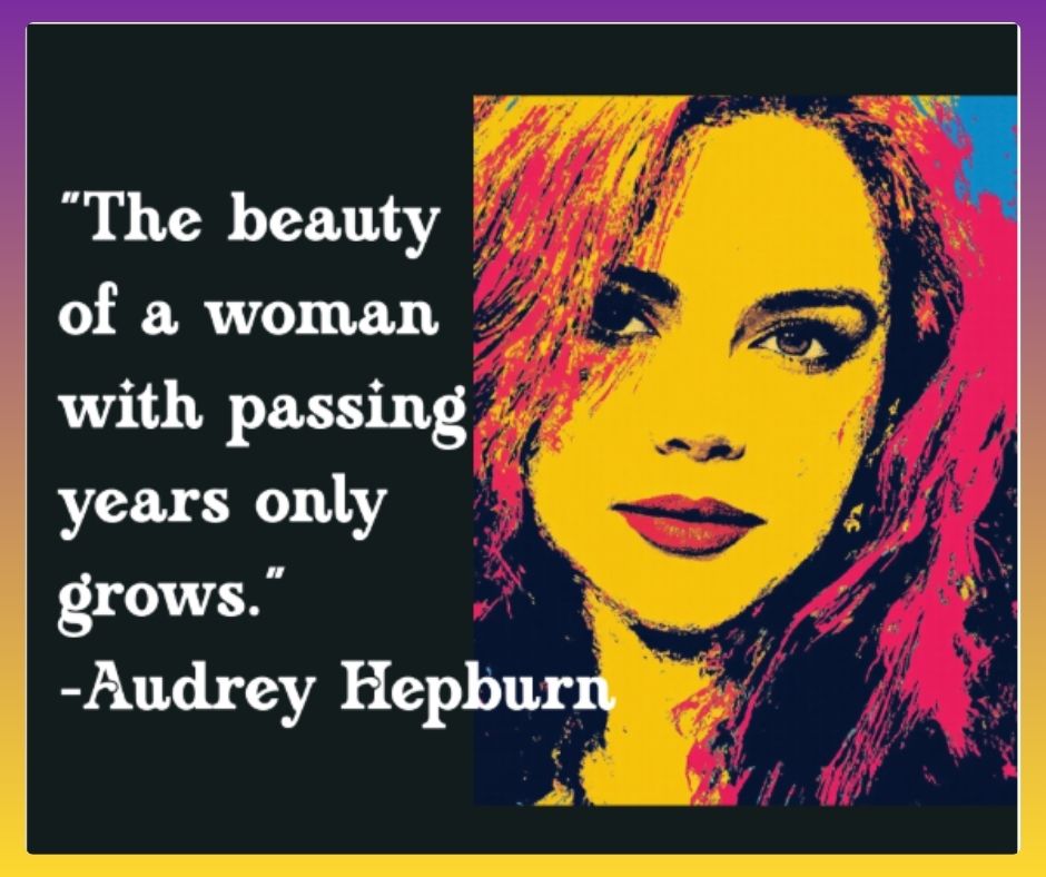 The beauty of a woman with passing years only grows